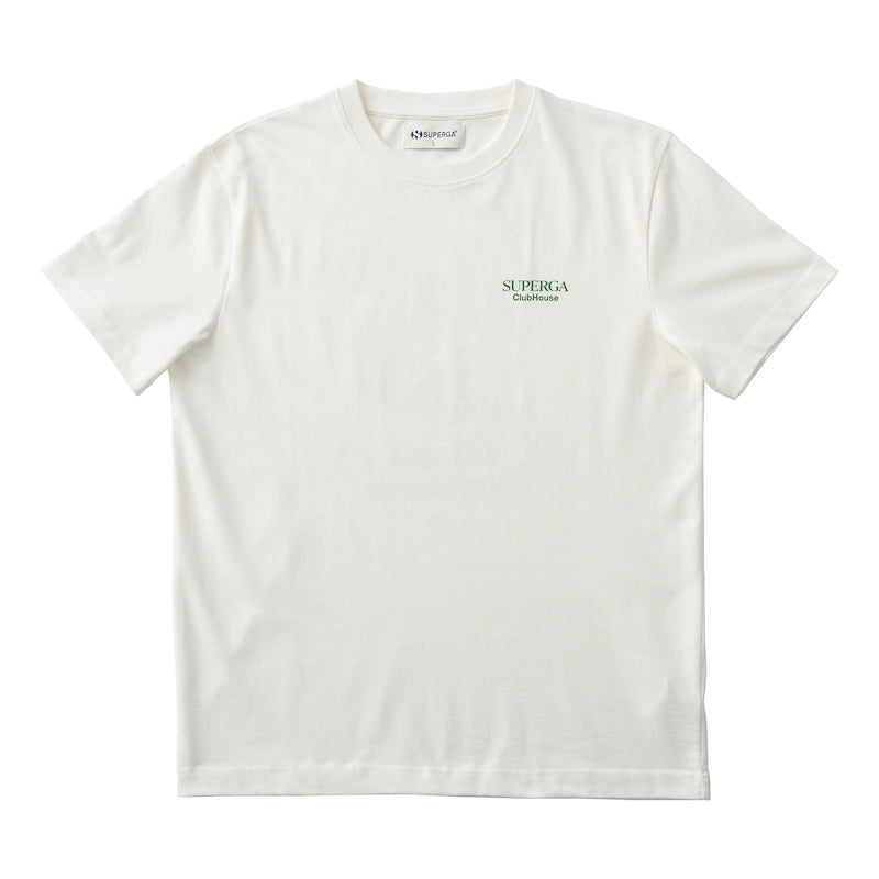 Tシャツ スペルガ クラブハウス｜T-SHIRT SUPERGA CLUBHOUSE（WHITE AVORIO-GREEN） – SUPERGA  OFFICIAL ONLINESHOP