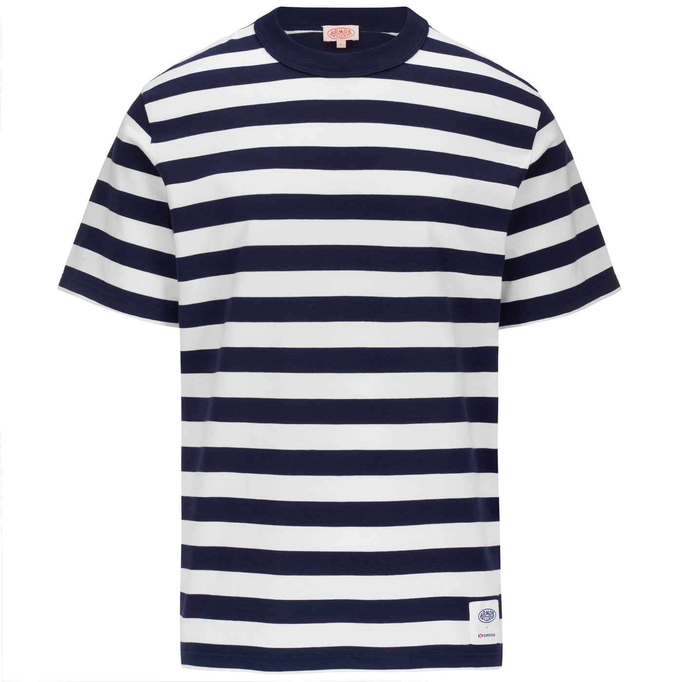 アルモリュクス Tシャツ｜ARMOR LUX T-SHRT（BLUE NAVY-WHITE）