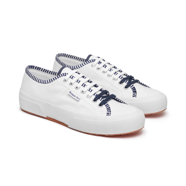 2750 オージー アルモリュクス｜OG ARMOR LUX（WHITE-BLUE NAVY