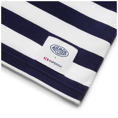 アルモリュクス Tシャツ｜ARMOR LUX T-SHRT（BLUE NAVY-WHITE）