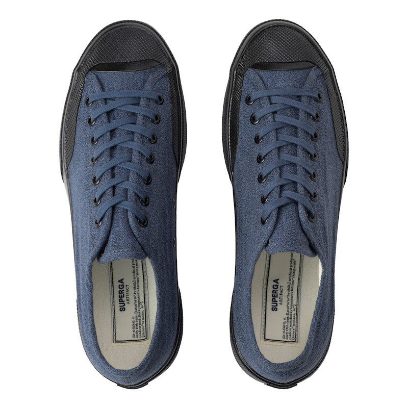 【公式】SUPERGA(スペルガ)/2432 Salt PEPPER_BLUE BLACK_A2E Navy / 42 (26.5cm)