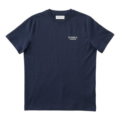 Tシャツ スペルガ クラブハウス｜T-SHIRT SUPERGA CLUBHOUSE（NVY-WHITEAVORIO）