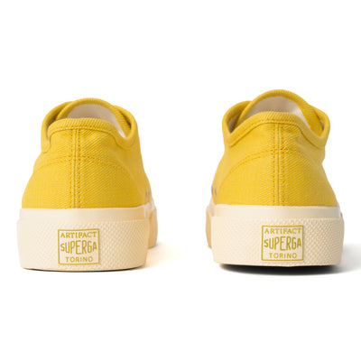 2432 ワークス ローカット デニム ヤーンダイ｜WORKS LC DENIM YARN DYE（YELLOW-OFF WHITE）