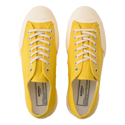 2432 ワークス ローカット デニム ヤーンダイ｜WORKS LC DENIM YARN DYE（YELLOW-OFF WHITE）