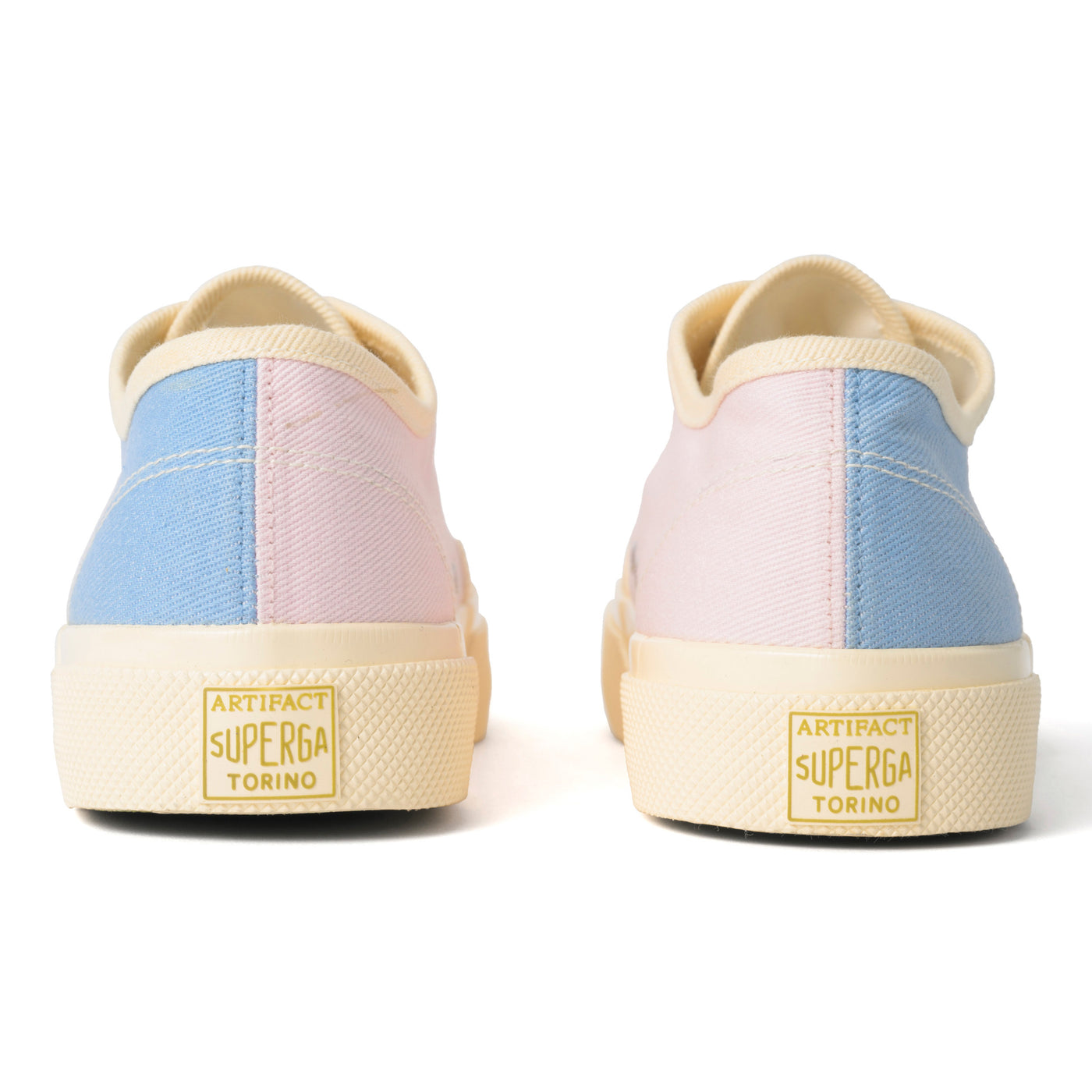 2432 ワークス ローカット マルチカラー デニム｜WORKS LC MUL-COL DENIM（BLUE PINK-OFF WHITE）