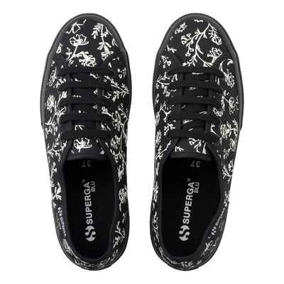 3750 ブロッサム プリント レッジェーラ｜BLOSSOM PRINT LEGGERA（BLACK-SNOW WHITE）