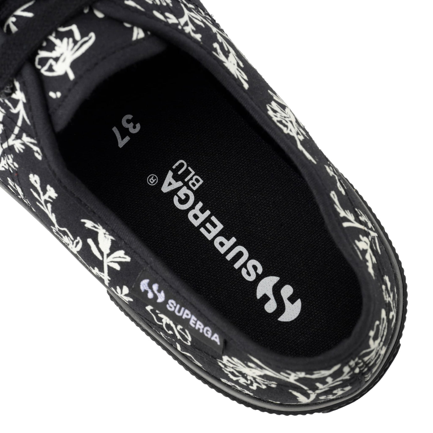 3750 ブロッサム プリント レッジェーラ｜BLOSSOM PRINT LEGGERA（BLACK-SNOW WHITE）