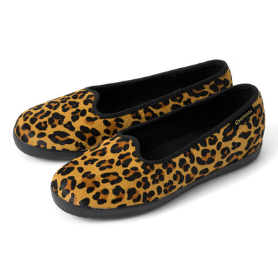 2441 バレリーナ カーフヘアー｜BALLERINA CALFHAIR（LEOPARD PRINT-BLACK）
