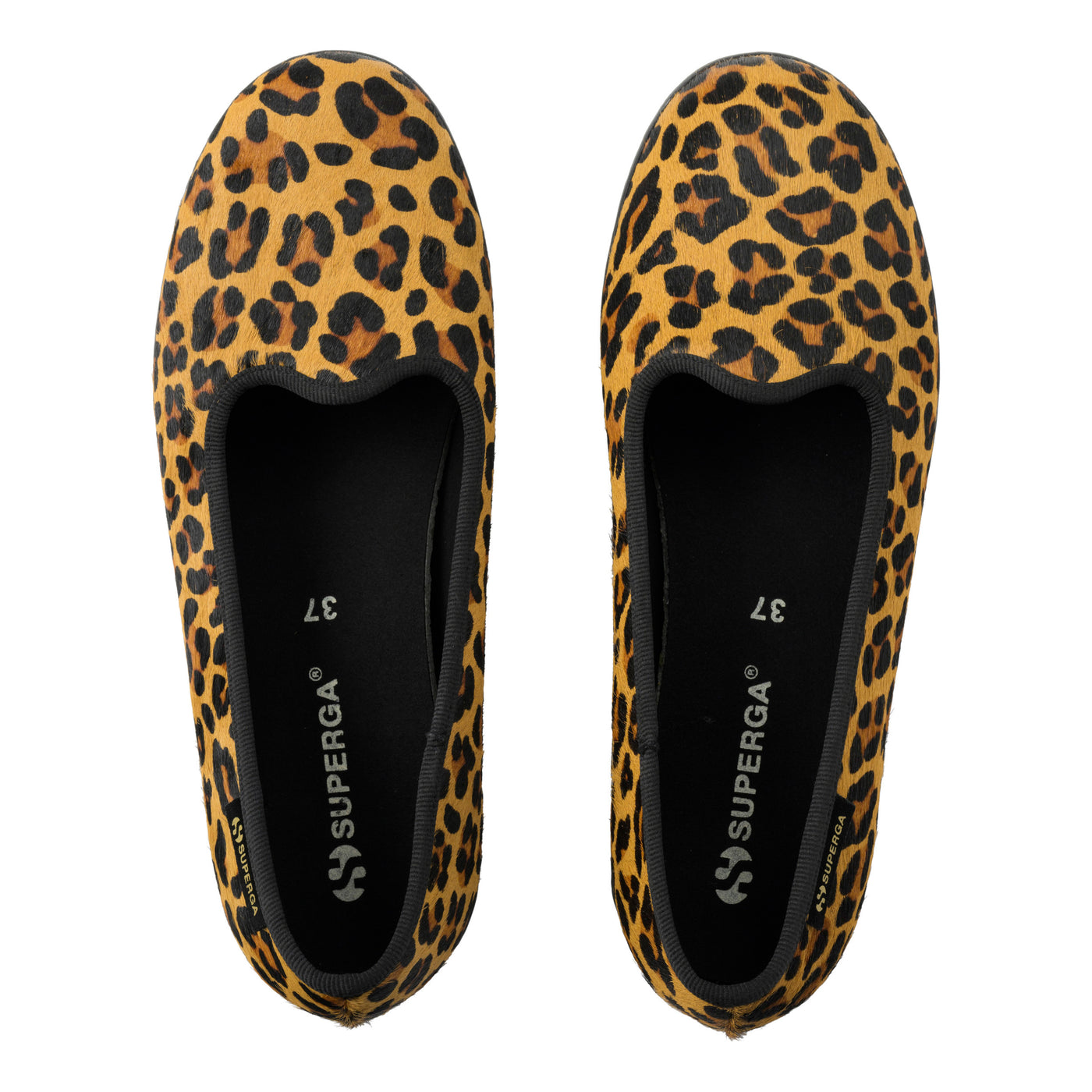 2441 バレリーナ カーフヘアー｜BALLERINA CALFHAIR（LEOPARD PRINT-BLACK）