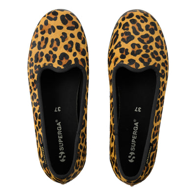 2441 バレリーナ カーフヘアー｜BALLERINA CALFHAIR（LEOPARD PRINT-BLACK）