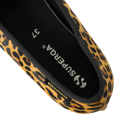 2441 バレリーナ カーフヘアー｜BALLERINA CALFHAIR（LEOPARD PRINT-BLACK）