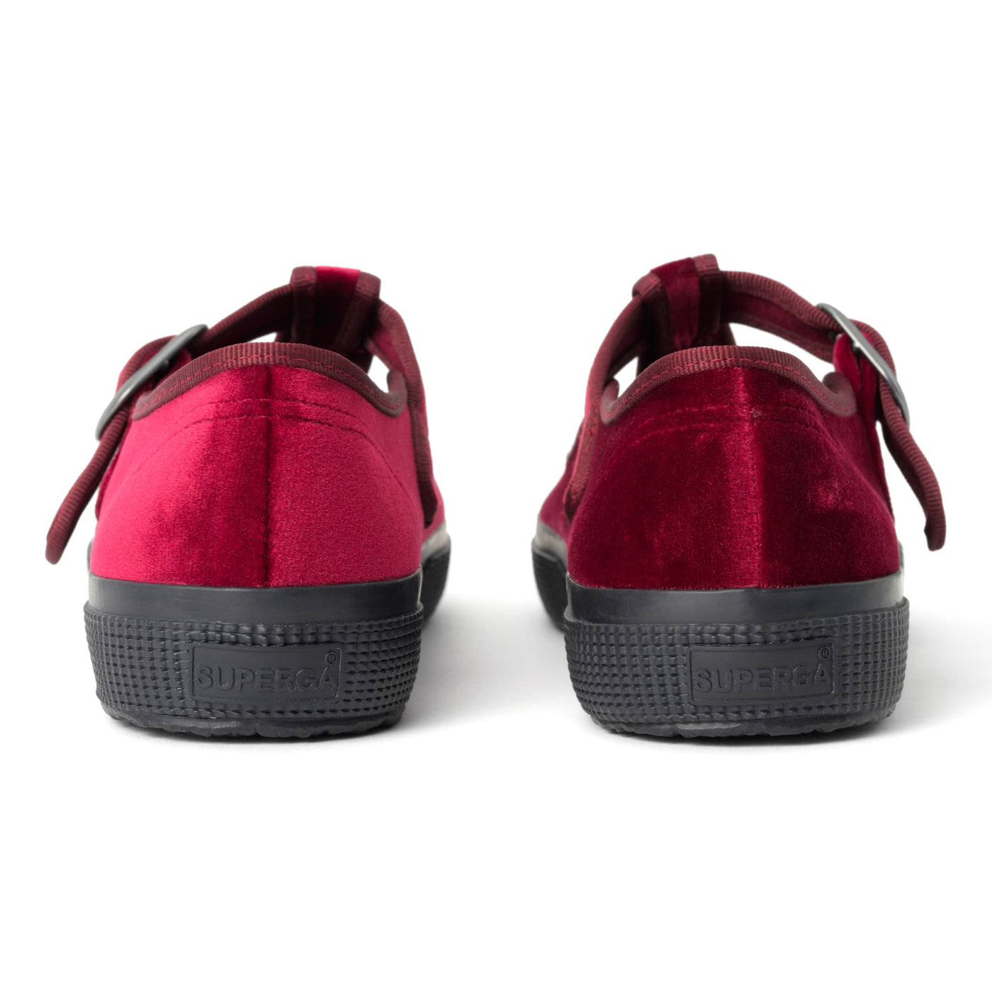 2542 メリージェーン ベルベット｜MARY JANE VELVET（RED BORDEAUX-F BLACK）