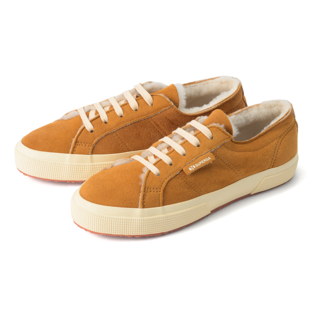 2750 シアリング｜SHEARLING（BROWN CURCUMA-FOFF WHITE） – SUPERGA