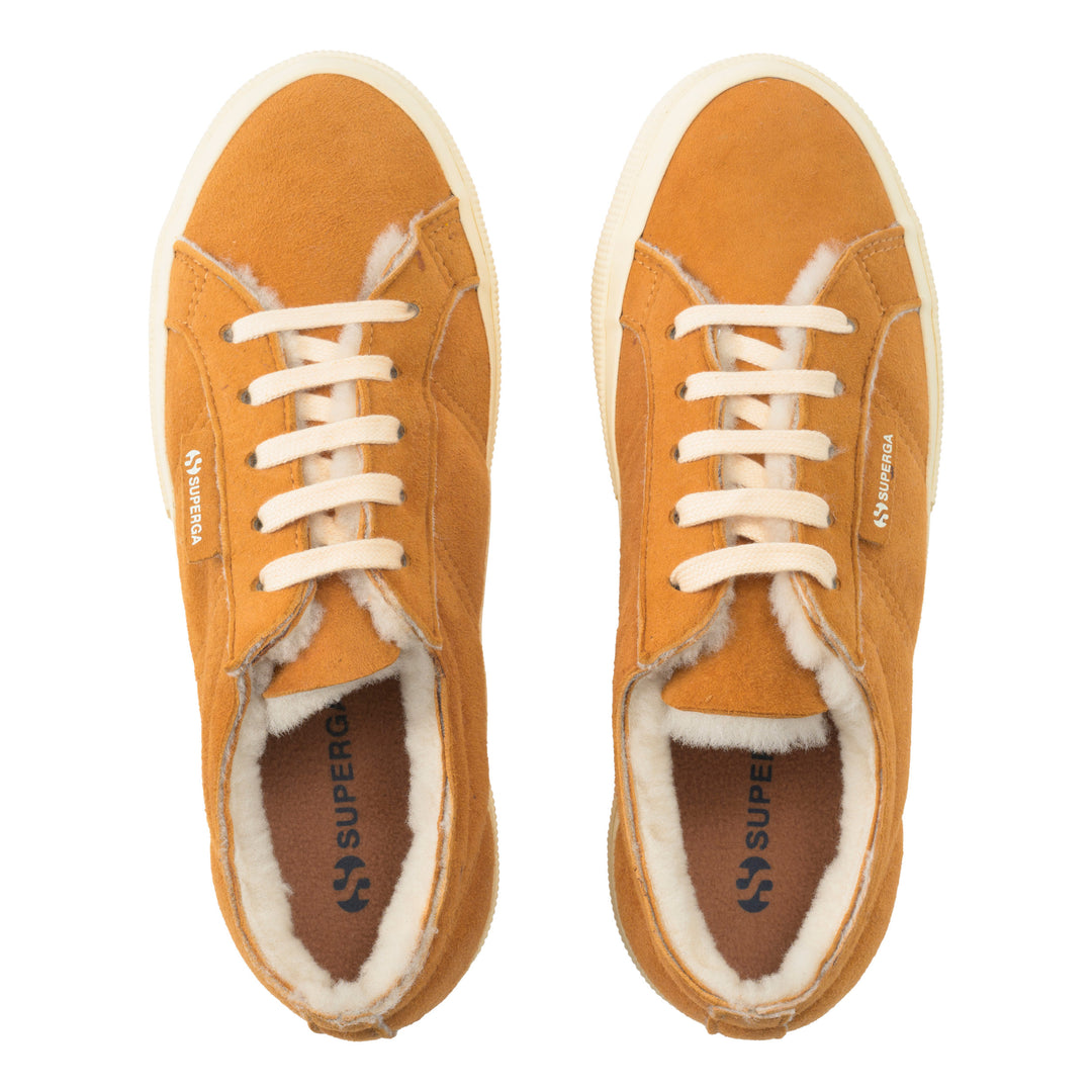 2750 シアリング｜SHEARLING（BROWN CURCUMA-FOFF WHITE） – SUPERGA