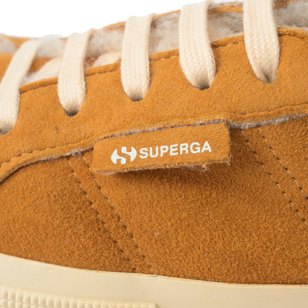 2750 シアリング｜SHEARLING（BROWN CURCUMA-FOFF WHITE） – SUPERGA