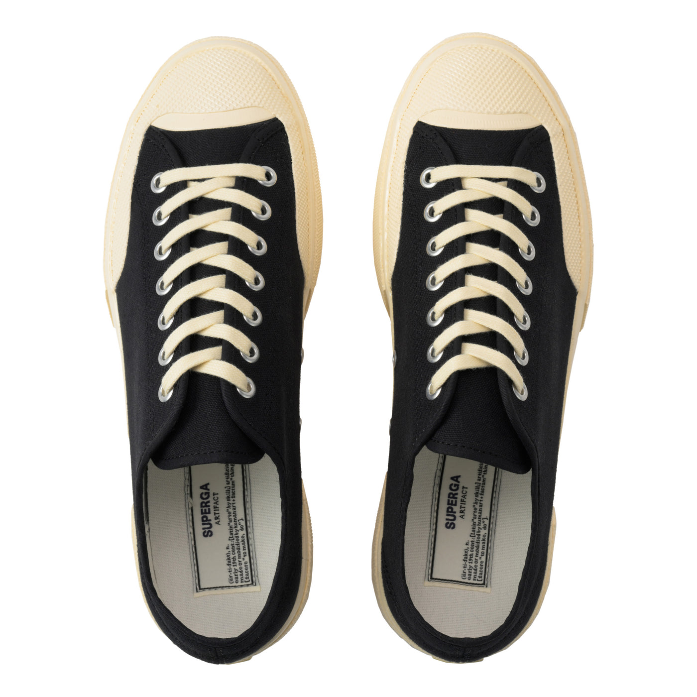 2432 ワークス ローカット コットンキャンバス｜WORKS LCUT COTON CANVAS（BLACK-OFF WHITE）