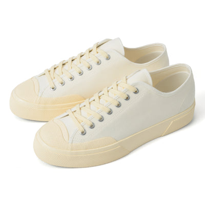 2432 ワークス ローカット コットンキャンバス｜WORKS LCUT COTON CANVAS（WHITE-OFF WHITE）