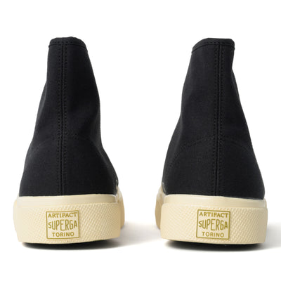 2433 ワークス ハイカット コットンキャンバス｜WORKS HCUT COTON CANVAS（BLACK-OFF WHITE）