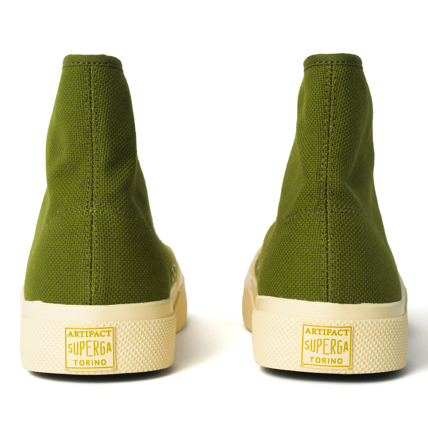 2433 ワークス ハイカット コットンキャンバス｜WORKS HCUT COTON CANVAS（GREEN-OFF WHITE）