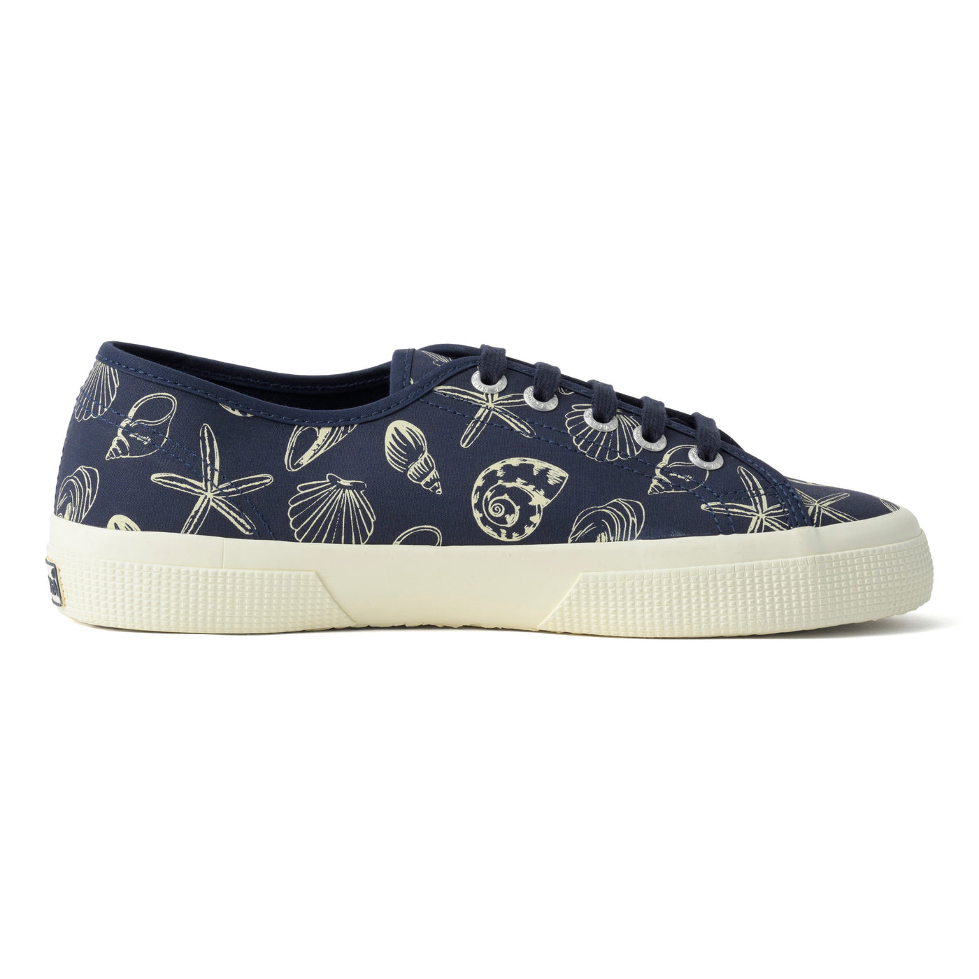 3750 シーシェルズプリント レッジェーラ｜SEASHELLS PRINT LEGGERA（BLUE NAVY-BEIGE NATURAL）