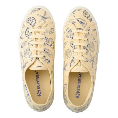 3750 シーシェルズプリント レッジェーラ｜SEASHELLS PRINT LEGGERA（BEIGE LT EGGSHELL-BLUE VELVET）