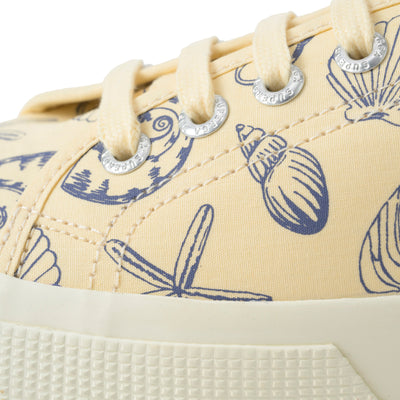 3750 シーシェルズプリント レッジェーラ｜SEASHELLS PRINT LEGGERA（BEIGE LT EGGSHELL-BLUE VELVET）