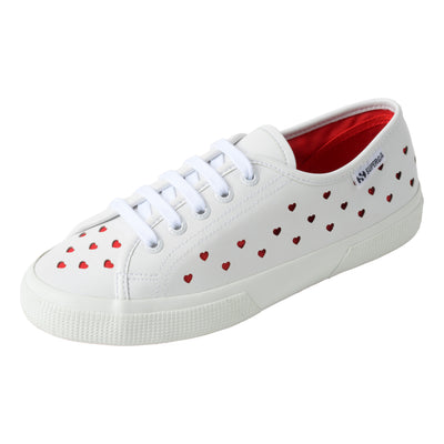 3750 ハート ヴィーガン マテリアル レッジェーラ｜HEARTS VEGAN MATERIAL LEGGERA（WHITE-RED）