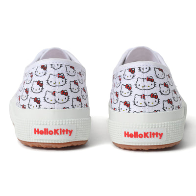 2750 コットン プリント ハローキティ｜ COT PRINT HELLO KITTY（WHITE-RED）