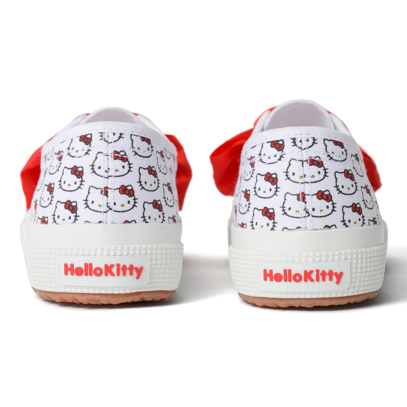 2750 コットン プリント ハローキティ｜ COT PRINT HELLO KITTY（WHITE-RED）