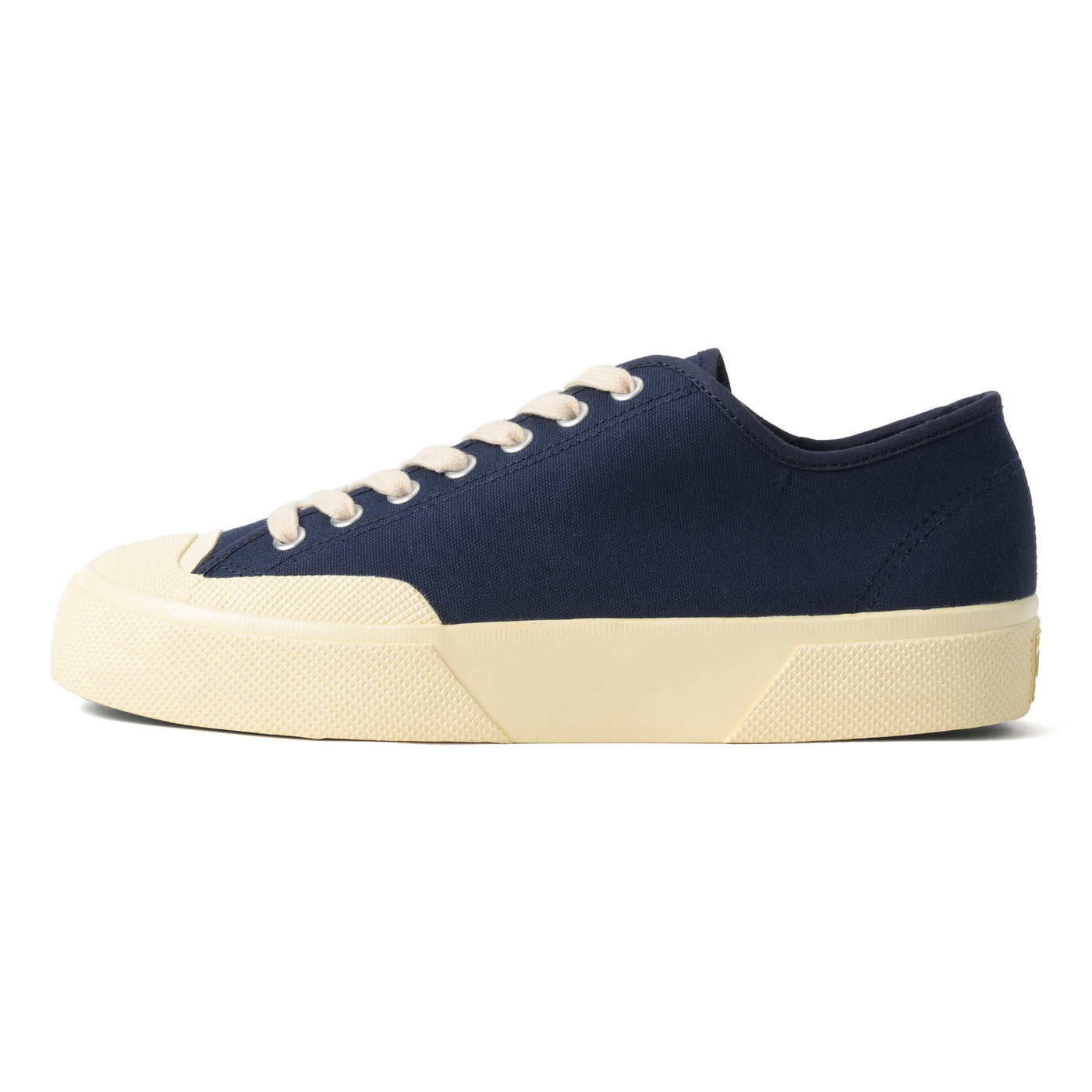 2432 ワークス ローカット コットンキャンバス｜WORKS LOW CUT COTON CANVAS（NAVY-OFF WHITE）