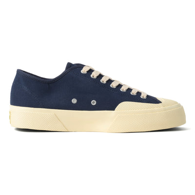 2432 ワークス ローカット コットンキャンバス｜WORKS LOW CUT COTON CANVAS（NAVY-OFF WHITE）