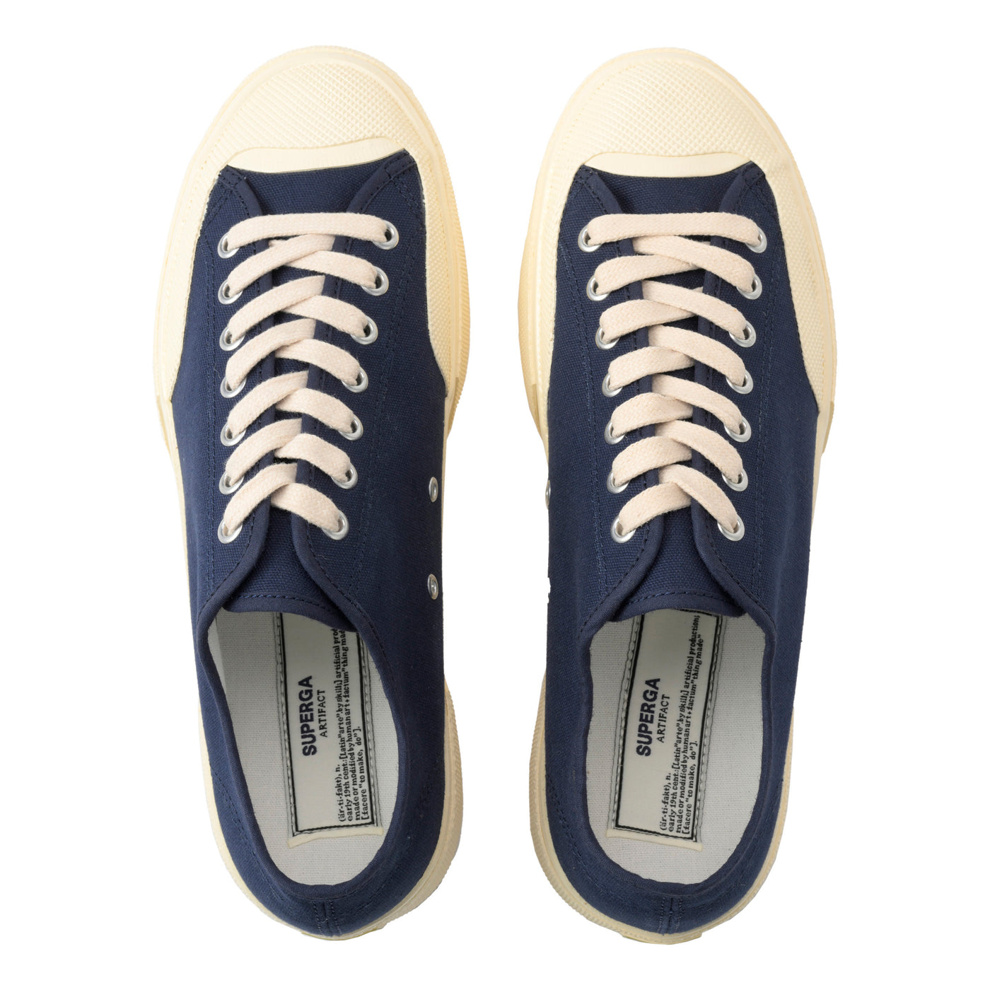 2432 ワークス ローカット コットンキャンバス｜WORKS LOW CUT COTON CANVAS（NAVY-OFF WHITE）