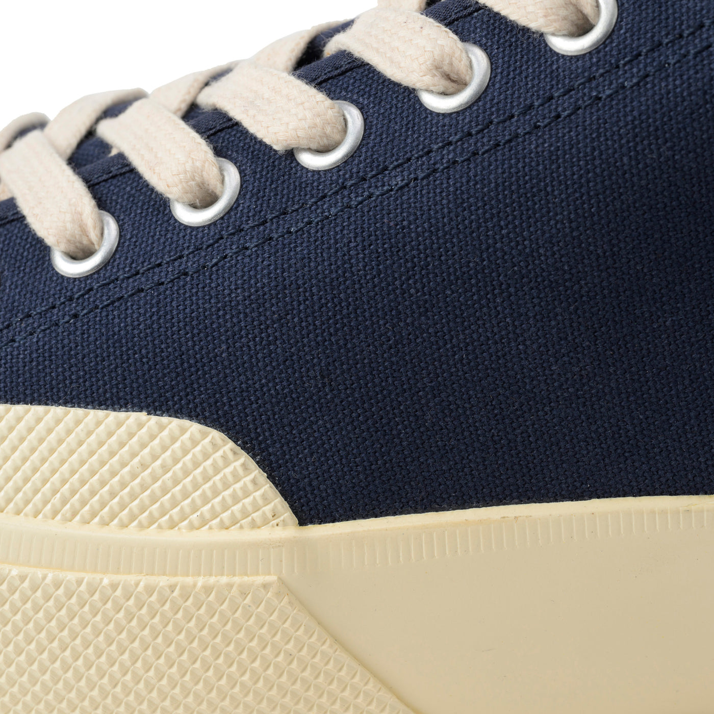 2432 ワークス ローカット コットンキャンバス｜WORKS LOW CUT COTON CANVAS（NAVY-OFF WHITE）