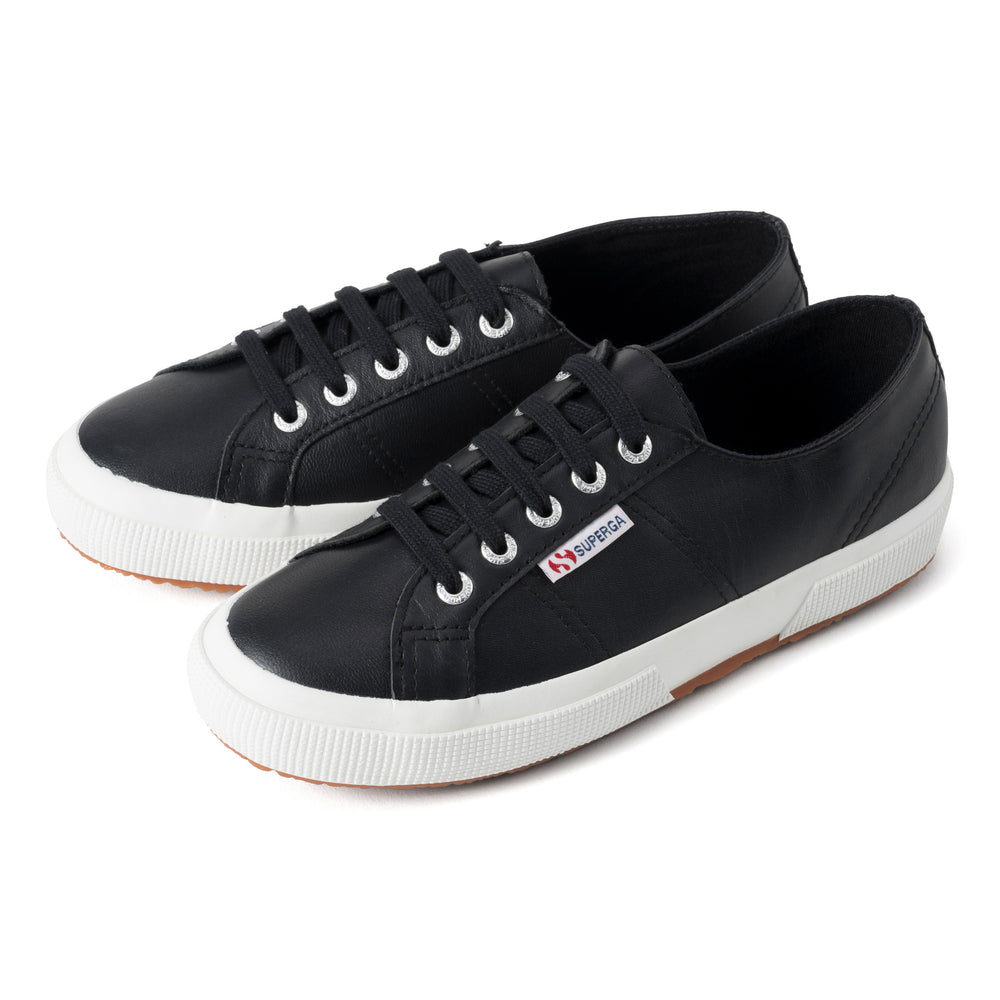 スペルガ　レザースニーカー　42 2750 ナッパレザー｜NAPPA（BLACK-F AVORIO） – SUPERGA